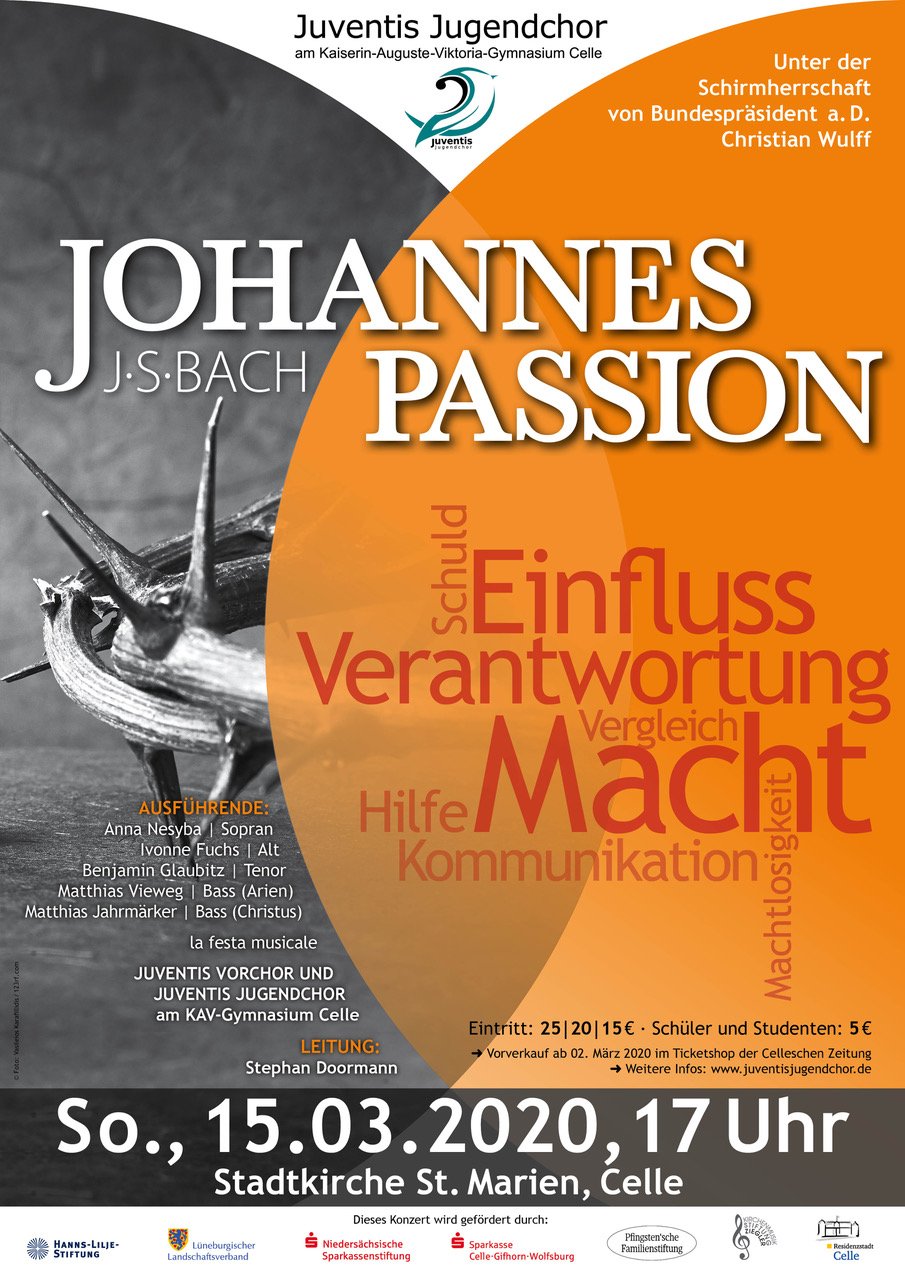 Plakat A3 JSBach JohannesPassion 2020 4c